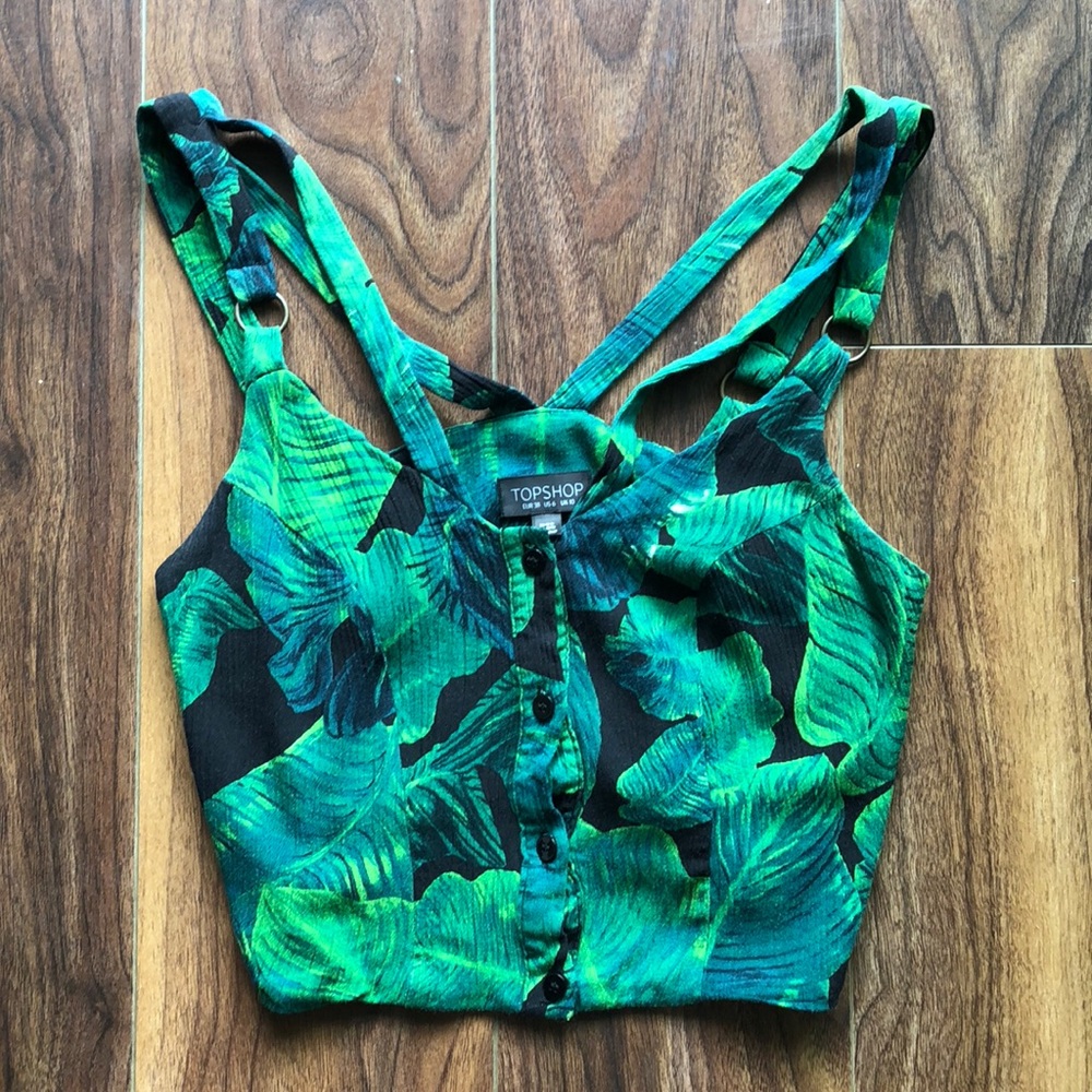 [TOPSHOP] ✨ Banana Leaf Crop Top✨